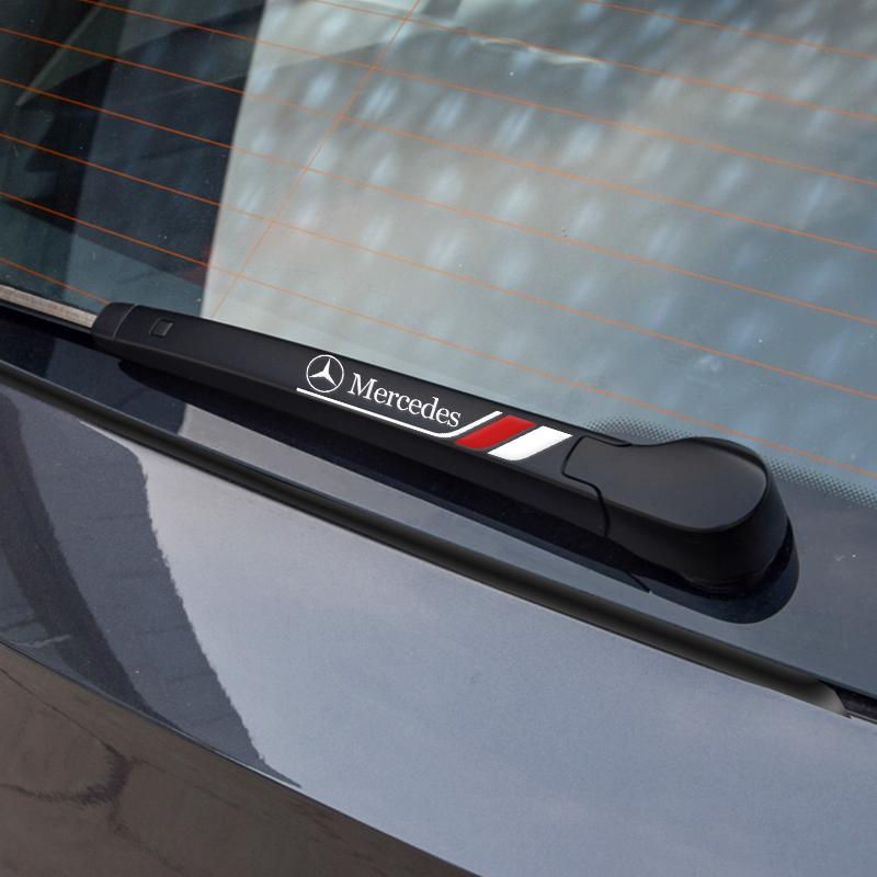 CRK1 Car Crystal emblem Auto Decor Decals Car Window Wiper Stickers for Mercedes Benz A B C S Class AMG GLA CLA GLC W176 Ornaments