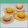 Соломенная шляпа с широкими полями One Piece Luffy для летней защиты от солнца с защитой шеи для развлечений на открытом воздухе