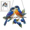 Dangling Bird Ornaments Dangling Bird Light Catcher 2D Acrylic Birds Centerpiece Window Panel Decor for Home Studio Restaurant
