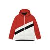 Color Block Hooded Casual Down Jacket Men Outerwear Legendary-Red F11M349913F-RD