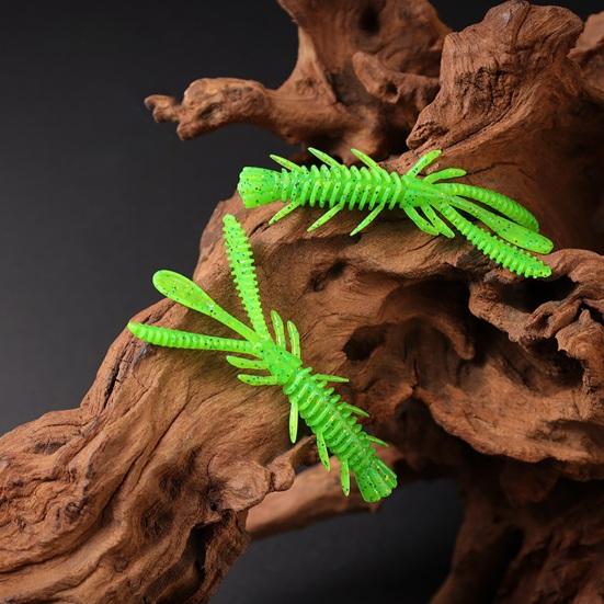 10 шт. 7 см/2,45 г Рыболовная приманка Хорошая гибкость Высокая эластичность Имитационный дизайн Яркий цвет