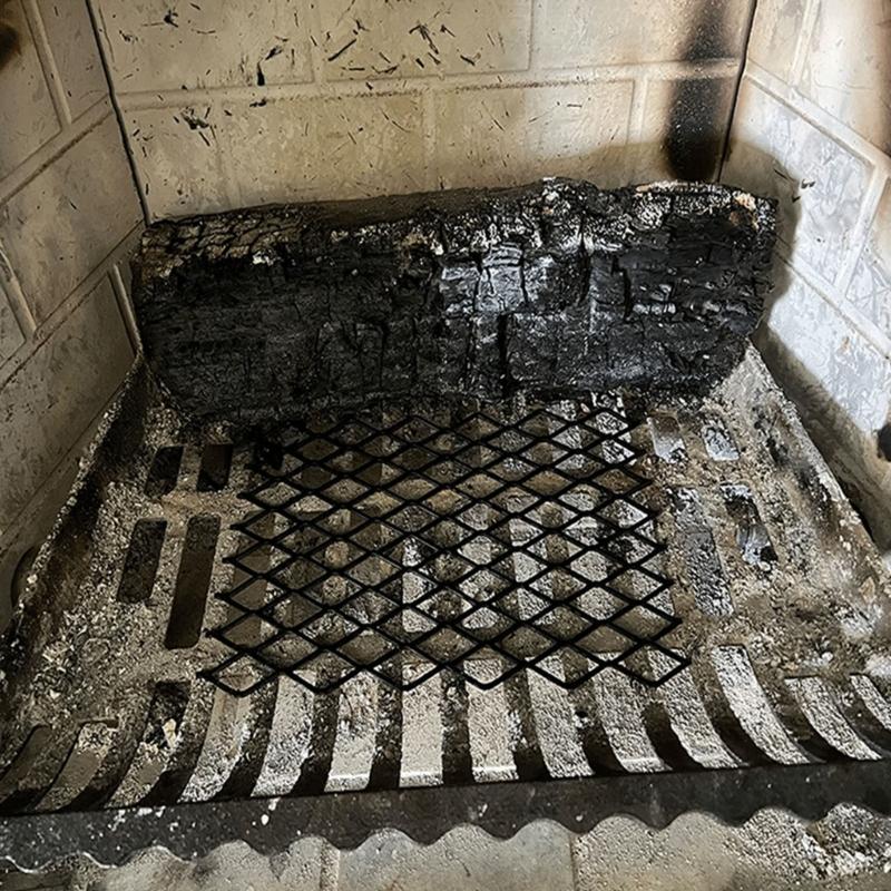 Heavy Duty Steel Fireplaces Grate Fireplaces Ember Retainer Mesh Wood Stove Grate Heat Resistant  Holder Fire Grates