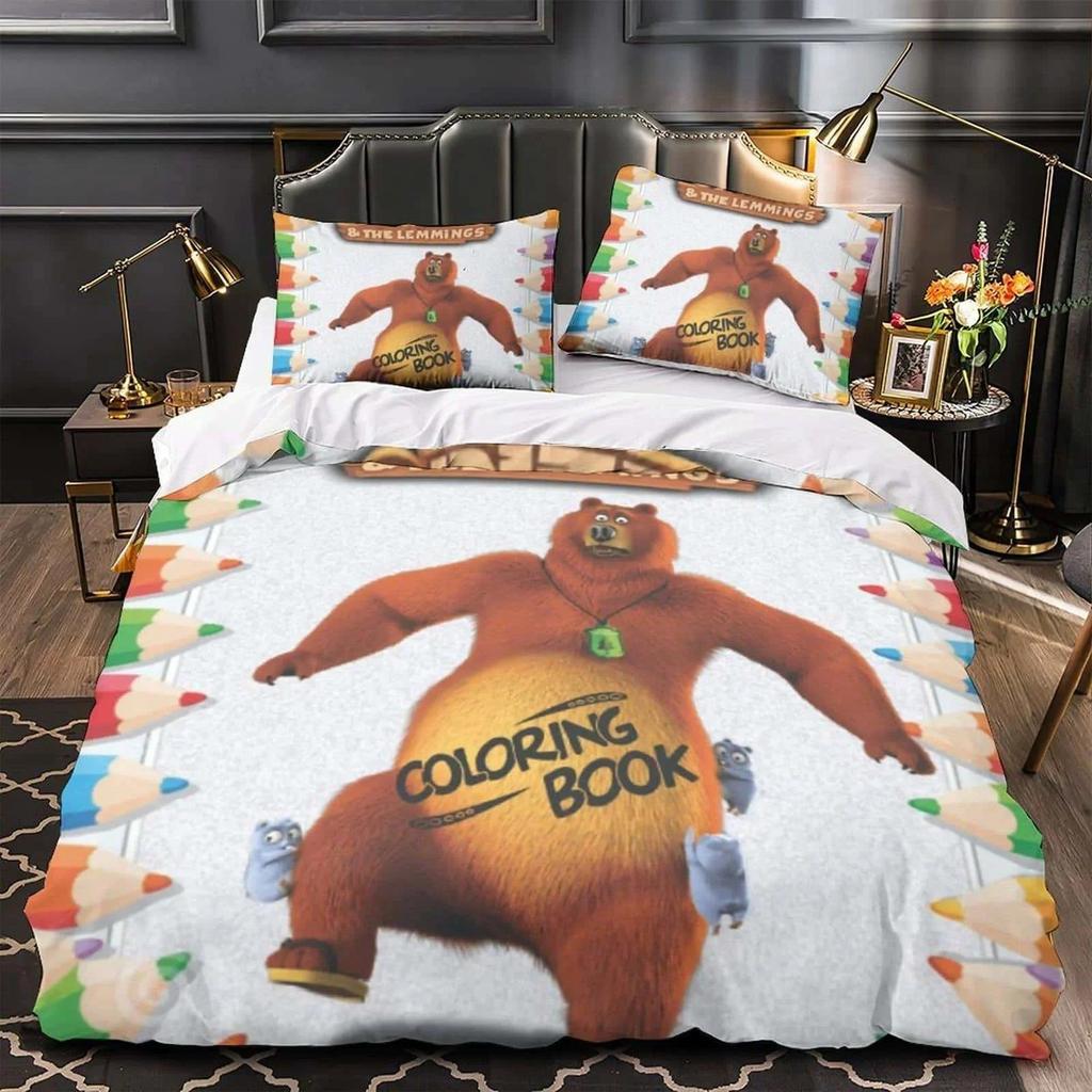 3D Printed Anime Grizzy and the Lemmings Bedding Set Single Twin Full Queen King Size Bed Set Adult Kid Bedroom Duvet Cover Sets