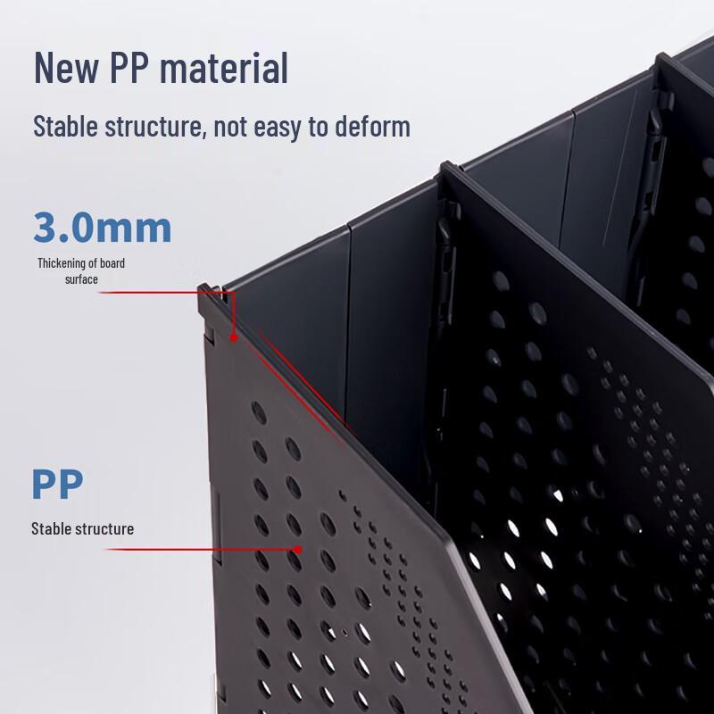 Deli Foldable 3-Tier Desk File Organizer