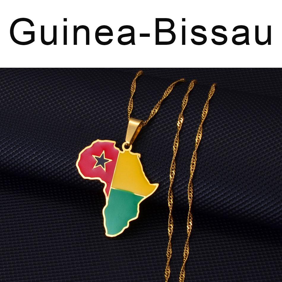 Anniyo 3CM Hip-hop Africa Map Pendant Necklace Jewelry Eritrea,Gambia,Guinea,Congo,Tunisia,Benin,Libay,Namibia,Chad,Botswana