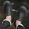 Man Footwear Leisure Outdoor Walking Shoes New Antiskid Travel Trainers Genuine Leather Mens Slip On Shoes