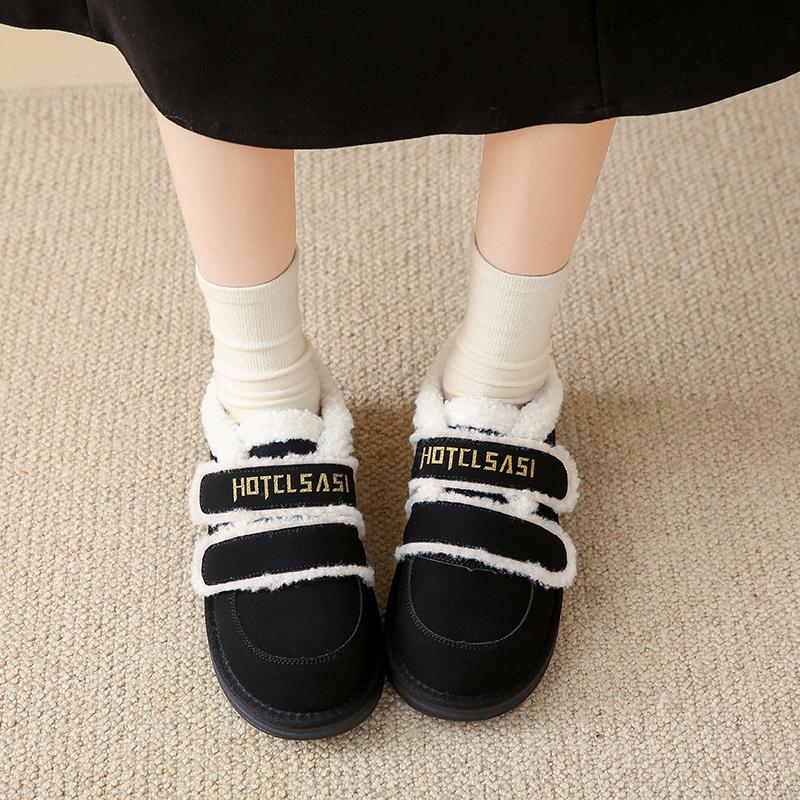 CRLAYDK винтажные женские мокасины с мягкой подкладкой из искусственного меха, домашние туфли на плоской подошве с двумя ремешками, зимние теплые замшевые мокасины Botas