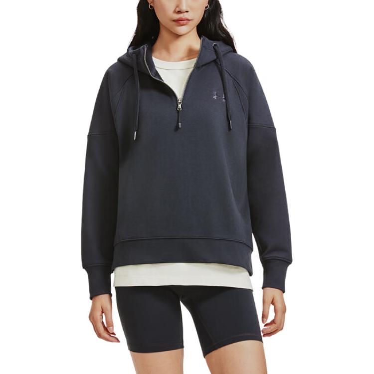 Under Armour Толстовка с капюшоном L4L Elevated Solid Fleece Training, женская, черная 1388057-001