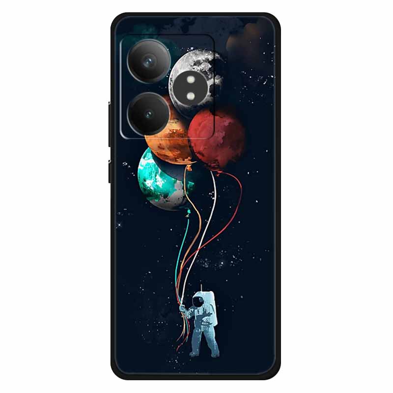 Чехол Для Realme GT 6T / GT 6 Чехлы Силиконовый Планета Расписной ТПУ Мягкая Задняя Крышка Телефона Для RMX3853 Защитный Чехол RMX3851 GT 6
