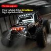Новые быстрые радиоуправляемые автомобили 50 км/ч 1/16 Off Road 4WD со светодиодными фарами 2,4G Водонепроницаемый пульт дистанционного управления Monster Truck для взрослых и детей
