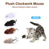 2Pcs Creative Wind Up Mouse Toys Funny Lifelike Plush Mouse Cats Toys Pet Interactive Toys Relieve Boredom Cat Toys Pet Supplies