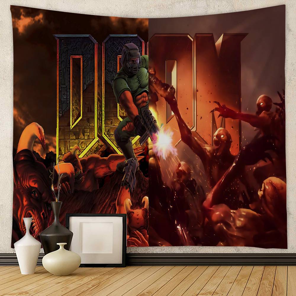 Стрелялка D-Doom Подвесной богемный гобелен Дешевый хиппи настенный гобелен Богемные настенные гобелены Настенный гобелен с мандалой