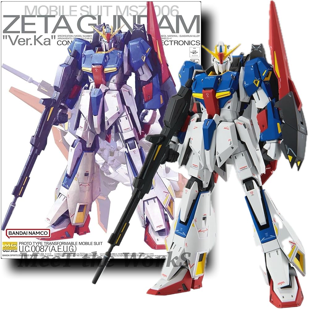 MG 1/100 Zeta Ver.Ka Пластиковая модель с цветовой кодировкой Мобильный доспех Z Гандам