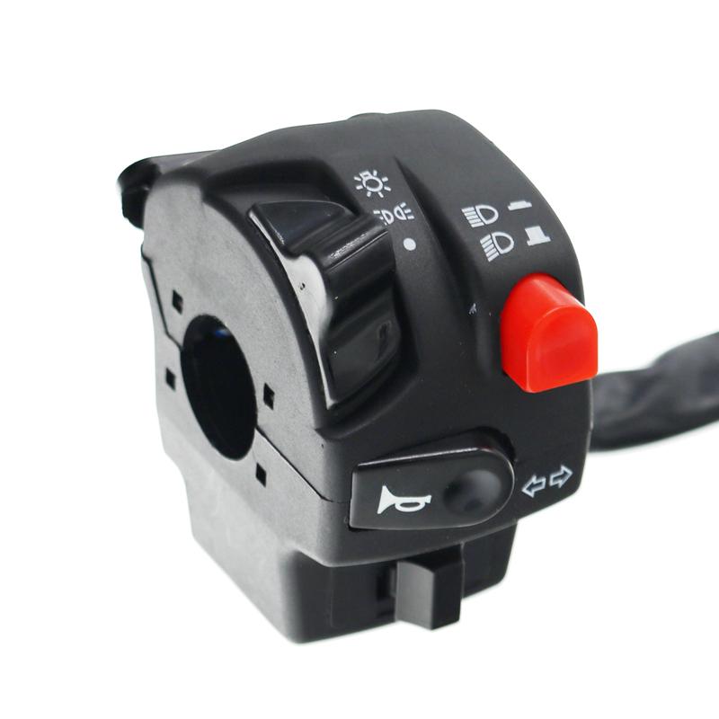 LMoDri 22 мм переключатели для мотоциклов, кнопка звукового сигнала для мотоцикла, сигнал поворота, электрическая противотуманная фара, свет, контроллер на руле