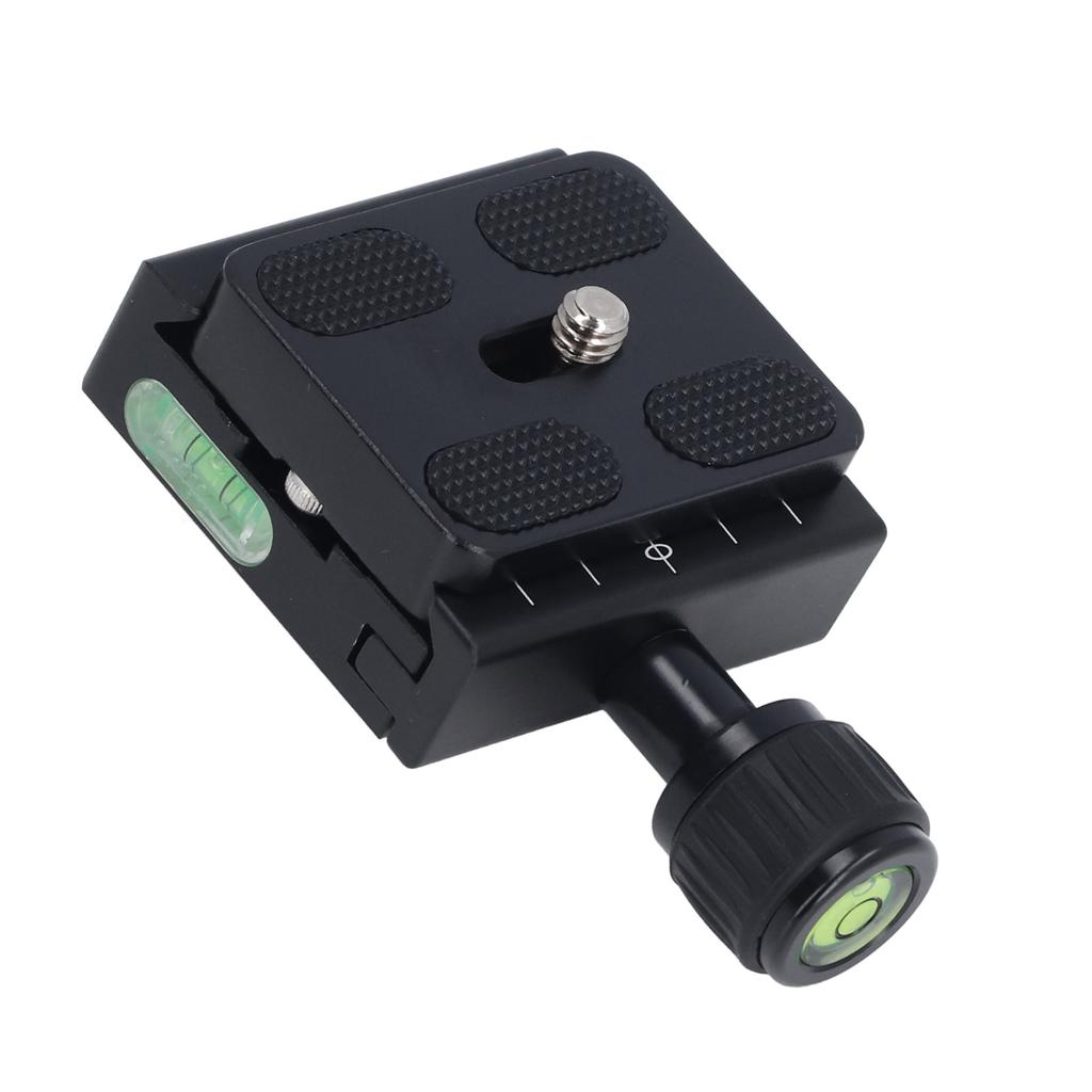 Quick Release Clamp for Arca Aluminum Alloy 50mm Camera Tripod Quick Release Plate Clamp with 3 Bubble Levels 3 8 to 1