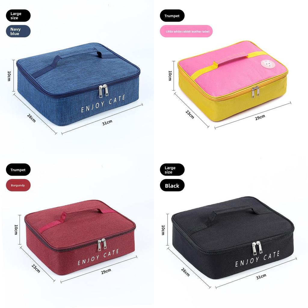Insulated Lunch Box Carrier With Durable Oxford Cloth For Work And Daily Meals