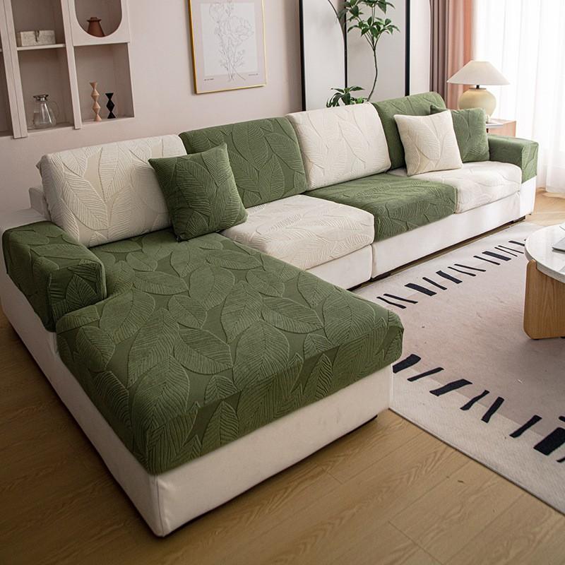 Waterproof All-Season Jacquard Velvet Sofa Cover Non-Slip Universal Fit