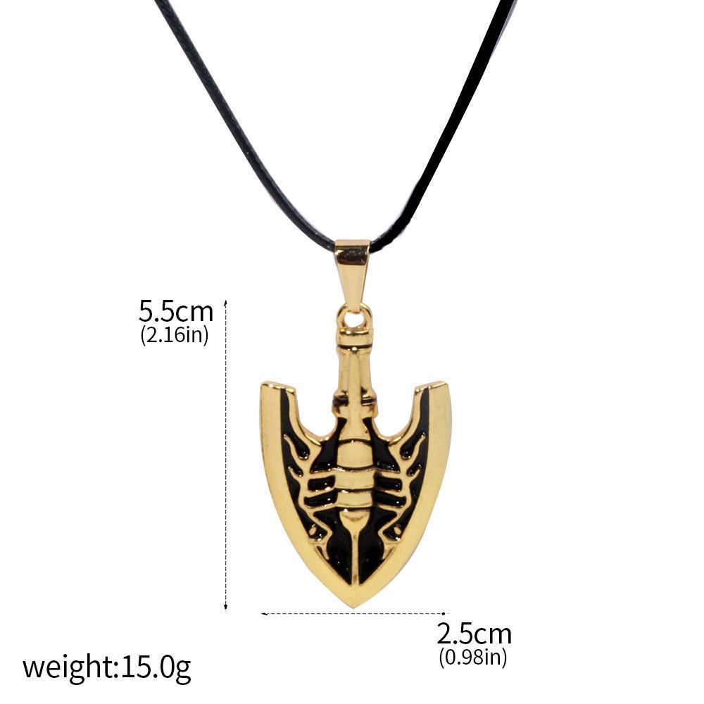 Anime JOJOS BIZARRE ADVENTURE Keychain Kujo Jotaro Arrow Metal Pendant Chain Choker keychain Charm Gifts Cosplay Jewelry