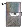 Money Saving Binder A6 Cash Budget with Password Lock, 100 Transparent Pockets Organizer, Financial Record Keeper PU Leather Cover Planner for