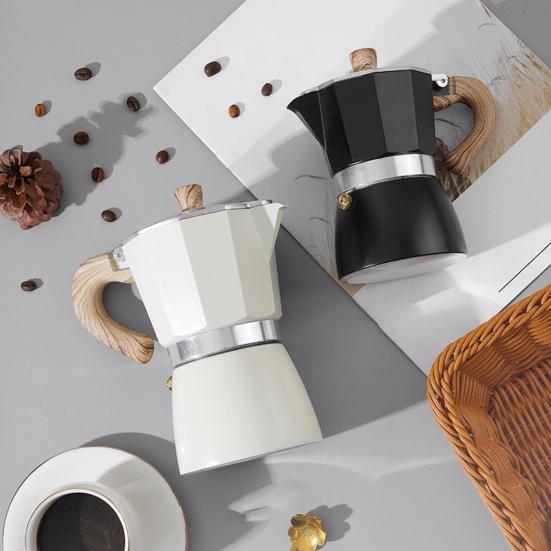 150 мл кофейник легко чистить классический восьмиугольный чайник для мока плита эспрессо кофеварка кухонный гаджет