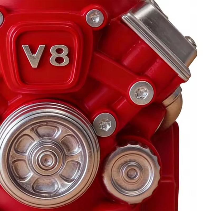Винтажная Кофейная Кружка с Двигателем V8, Термокружка для Автолюбителей, Персонализированная Кружка из Нержавеющей Стали с Термоизоляцией