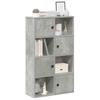 VidaXL Bookcase Concrete Grey 60x24x101.5 Cm Engineered Wood, Bookshelf, Storage Rack, Book Stand, 860394