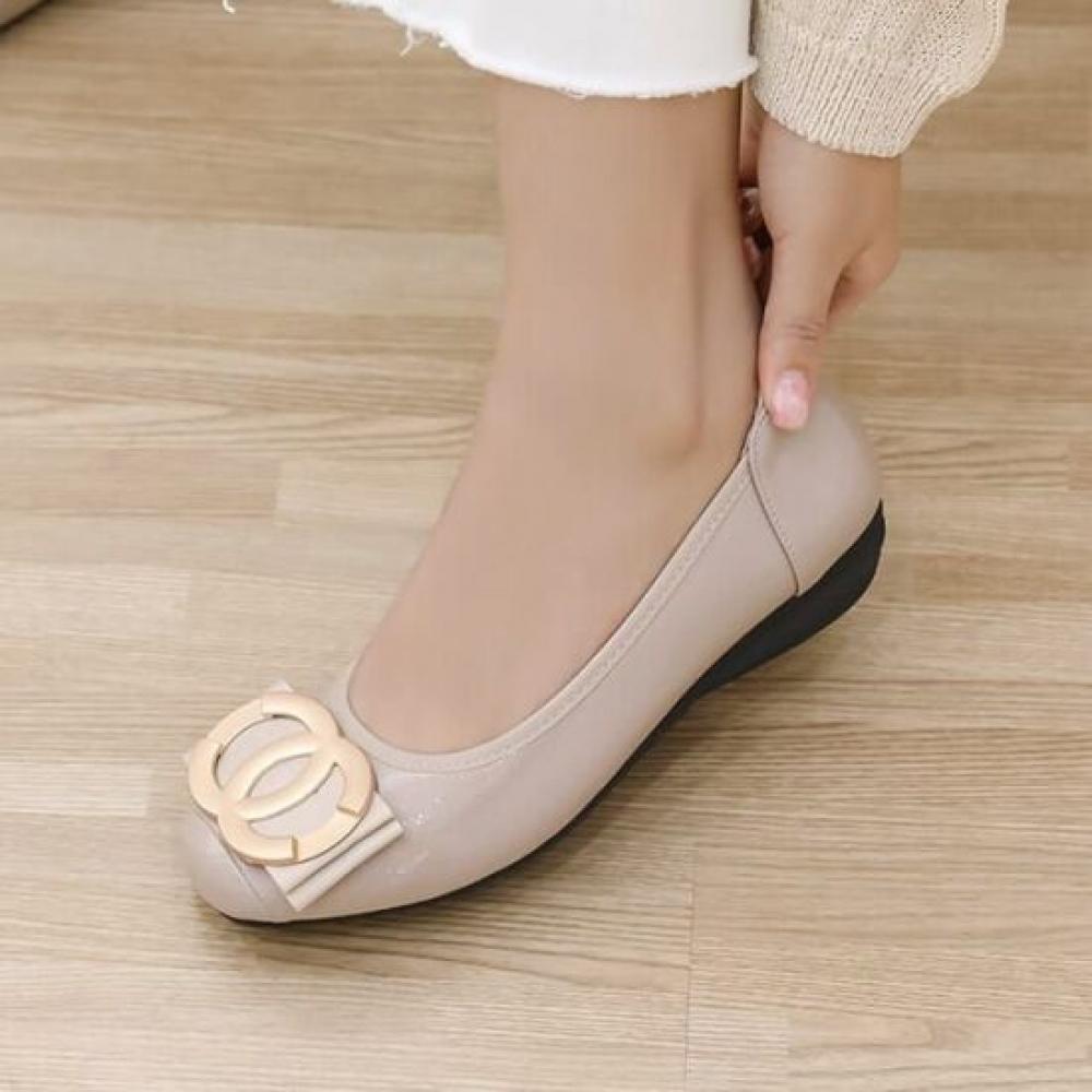 Jisyu Square Toe Enamel Shoes 3cm
