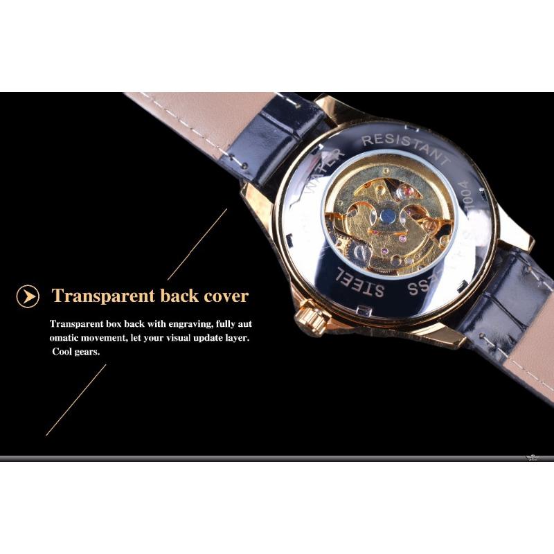 Мужские индивидуальные классические скелетонизированные часы WINNER, автоматические механические часы