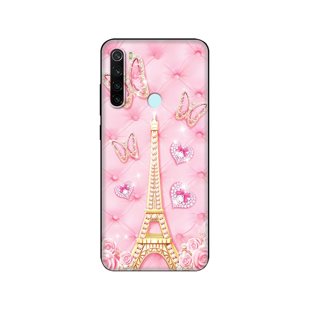 Чехол для xiaomi Redmi Note 8T, мягкий силиконовый чехол для xiaomi Redmi Note 8, чехол T Fundas для Redmi Note 8 PRO, черный чехол из ТПУ