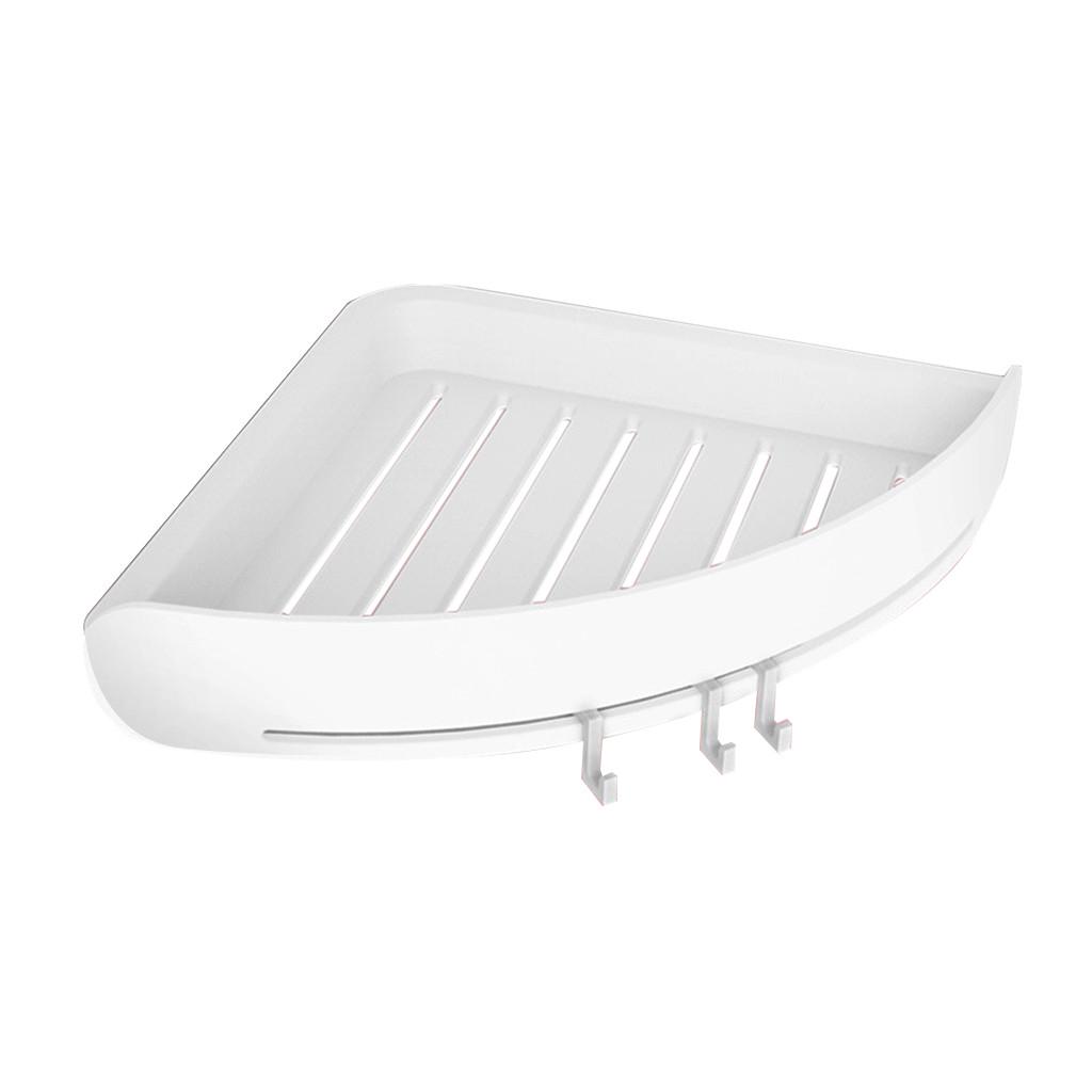 Bathroom Triangular Shower Shelf Corner Bath Storage Holder Rack