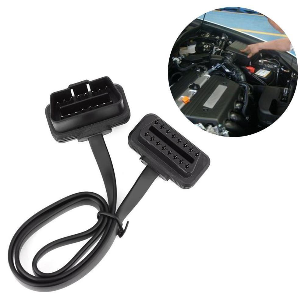 Автомобильный 16-контактный удлинительный кабель OBD2 между мужчинами и женщинами, диагностический адаптер