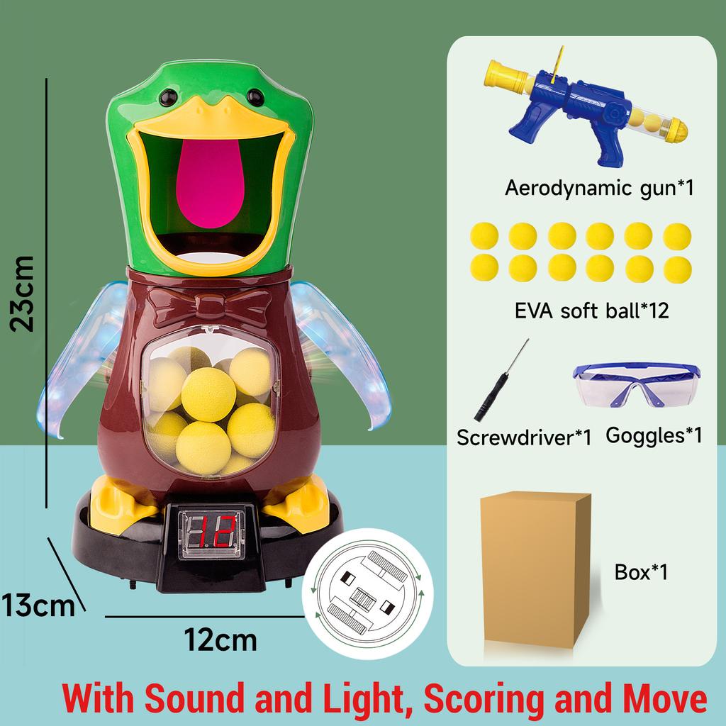 Toys Air-powered Gun Soft Bullet Ball with Light Electronic Scoring Battle Games Funny Gun Toy for Kids