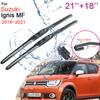 Автомобильные щетки переднего стеклоочистителя для Suzuki Ignis MF 2016 2017 2018, безрамные резиновые аксессуары для очистки снега