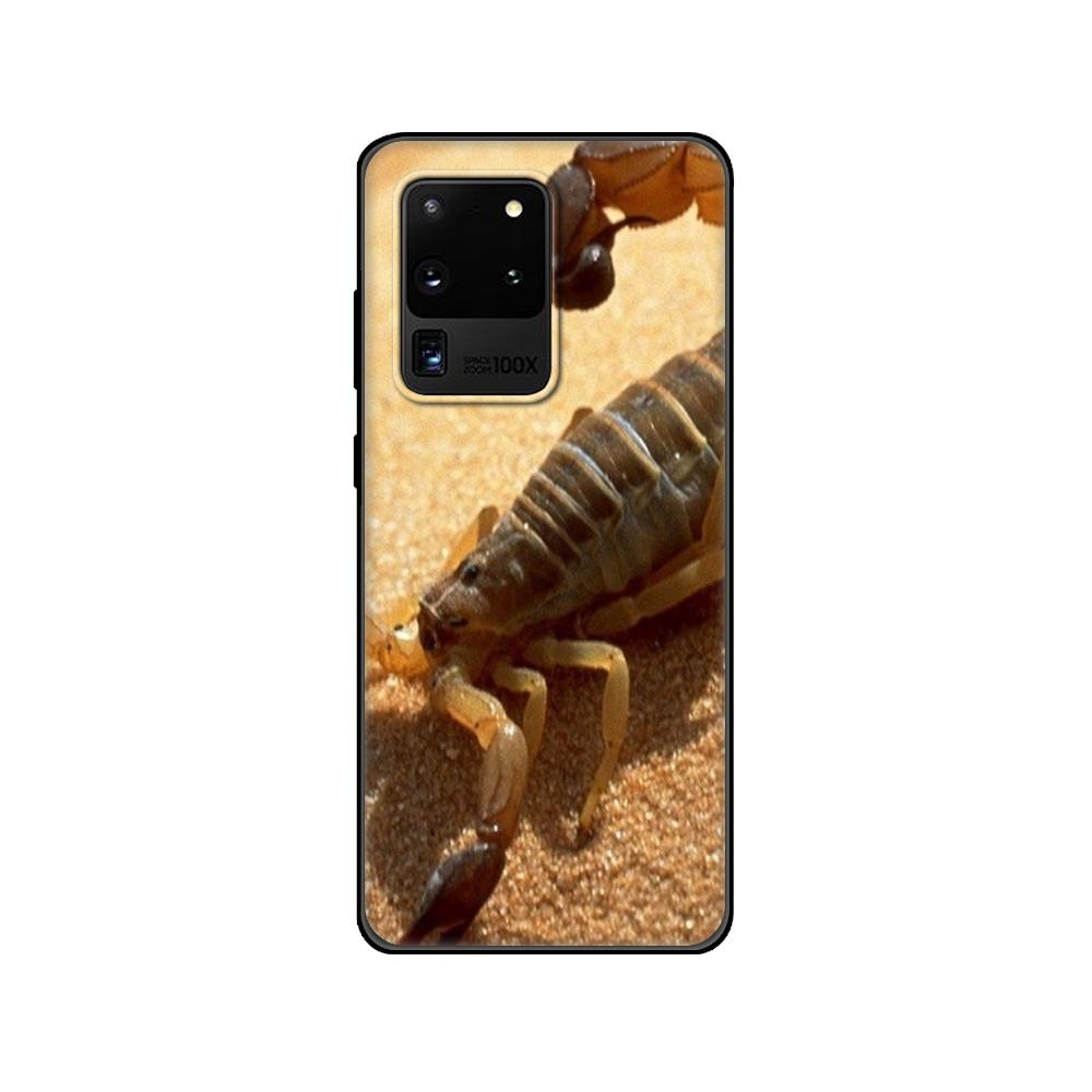 Черный чехол из ТПУ для Samsung Galaxy S20 /S20 PLUS/S20 ultra/S20+ /S20FE задняя крышка Animal Crab Scorpion