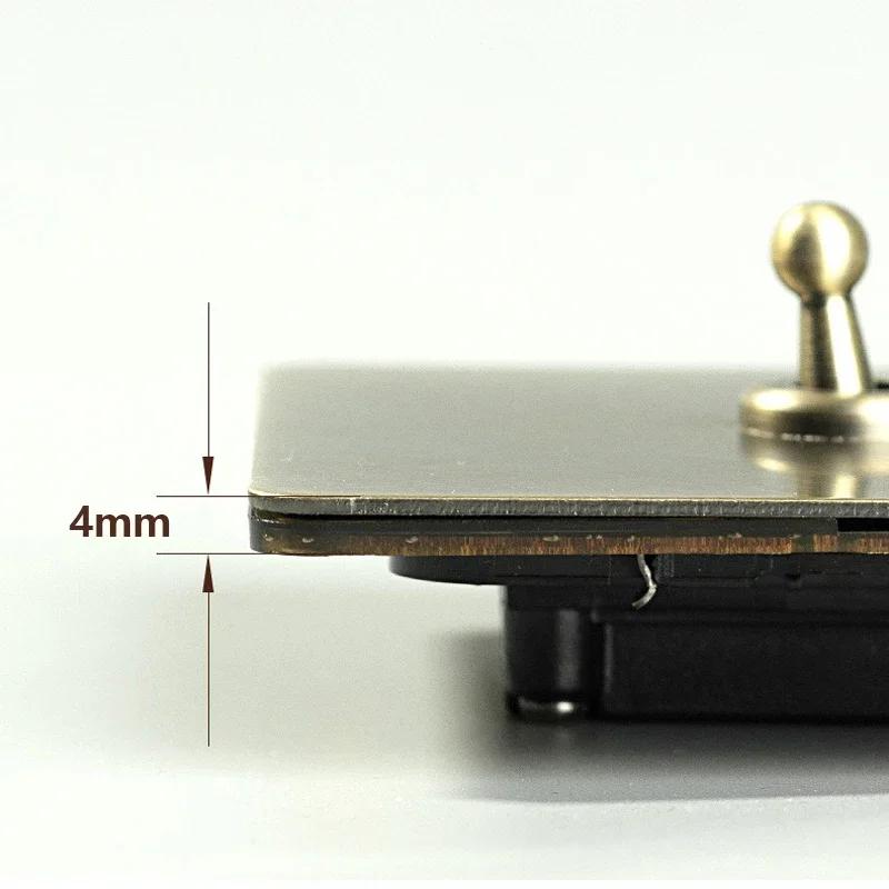 Ретро ЕС FR металлическая панель настенный выключатель света розетка вилка, бронзовая антикварная нержавеющая сталь немецкая розетка 16А с зарядкой USB