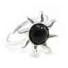 Черное серебряное кольцо 'Jet Black Goddess'