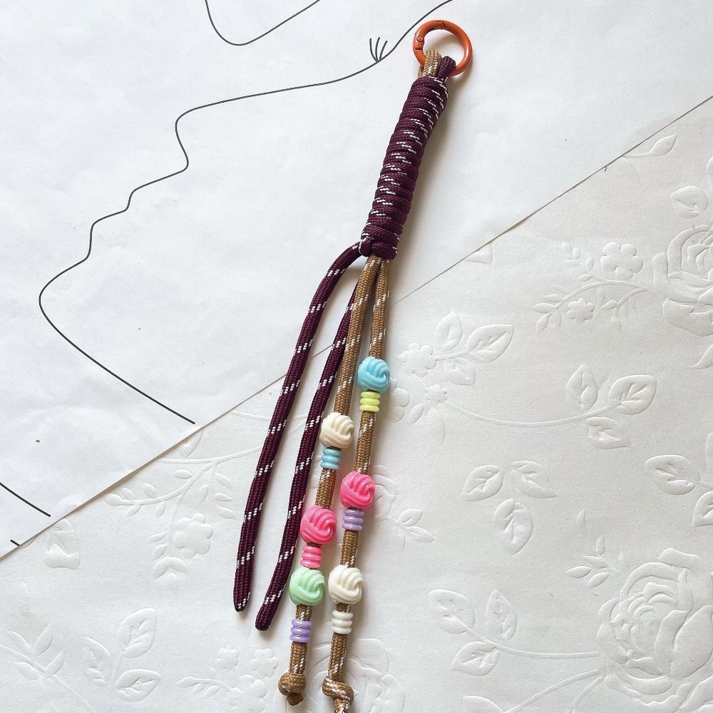 Ретро Нейлоновая веревка подвеска Нейлоновый автомобильный брелок INS Braid Rope брелок автомобильный ключ подвеска