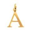 Простая буквица Кулон с позолотой