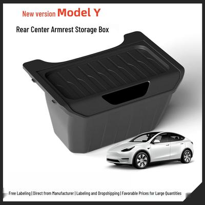 Подходит для Tesla Model Y Органайзер для заднего отсека подлокотника и Автомобильная мусорка