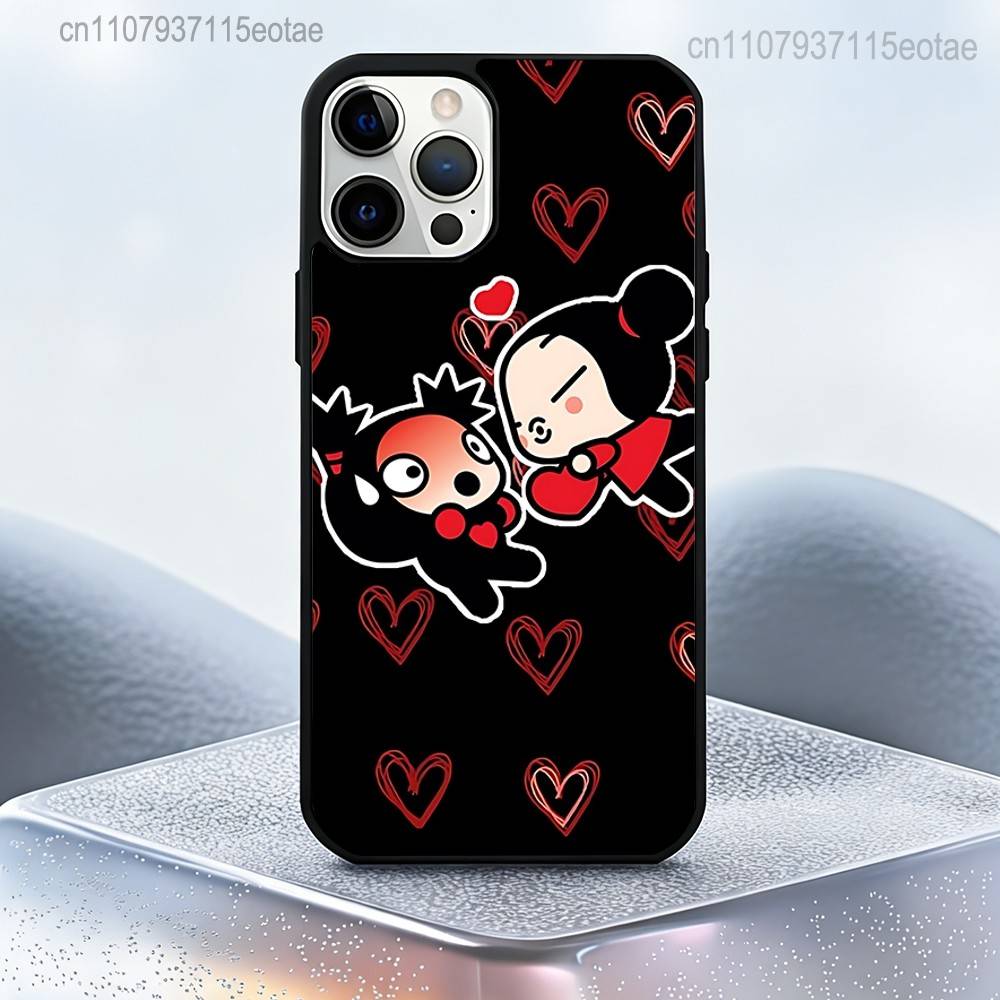 Магнитный чехол P-Pucca-as Мультяшный G-Garu-us: Совместимо с IPhone 17,16,15,14,13,12,11,Pro,Max,Plus,Mini,SE4,E