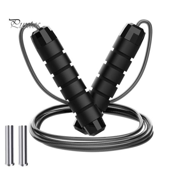 Скакалка из стальной проволоки 300 см. Регулируемая нескользящая ручка. Не спутывается. Физическое тестирование. Весовые тренировки. Студенты. Дети. Взрослые. Скакалка для фитнеса.