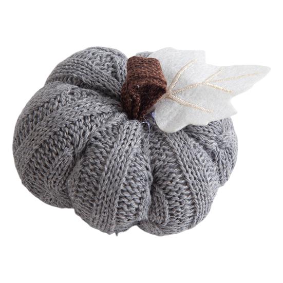 1/3Pcs Mini Knit Pumpkins Realistic Looking Faux Fall Harvest Crochet Pumpkins Thanksgiving Table Setting Small Knit Pumpkins