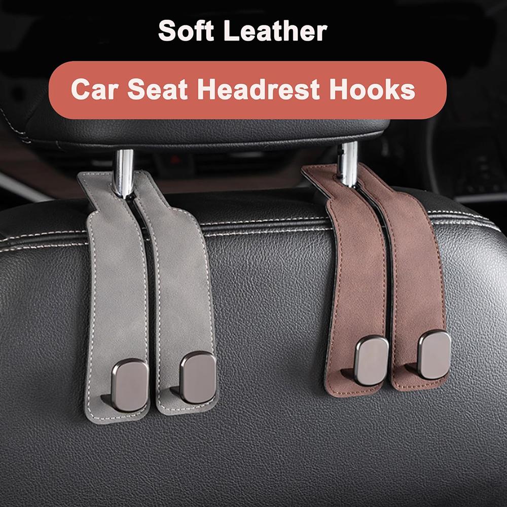 Car seat double hook black 2pcs