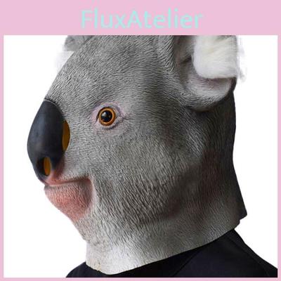 Уморительная маска коалы с меховыми ушками, идеально подходящая для детских дней рождения и костюмированных вечеринок