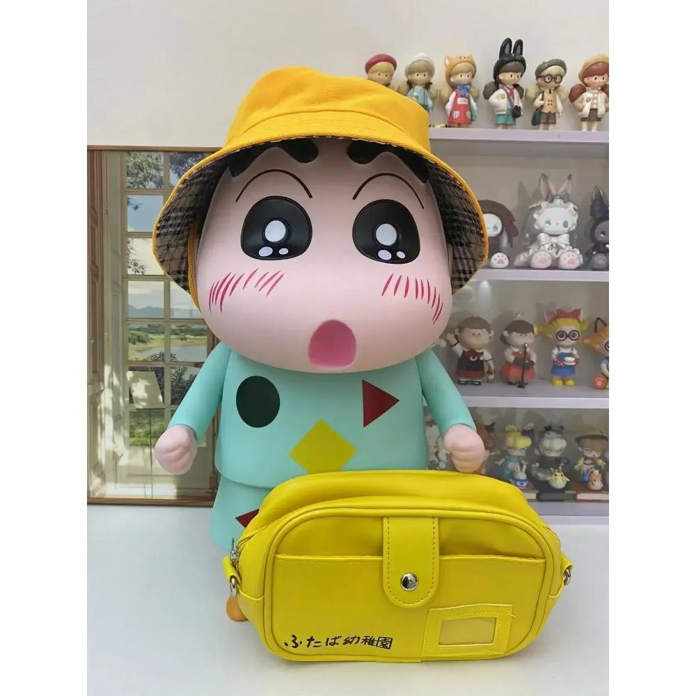 Crayon Shin-Chan Figure Anime Figures Model Personalized Creative Figures 1:1 Large Vinyl Superman Shinchan Figure Ornaments Toy