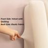 Short Plush Quilted Headboard Cover Luxury Soft Thick Velvet Bed Head Cover All-inclusive Bedside Protector Cover