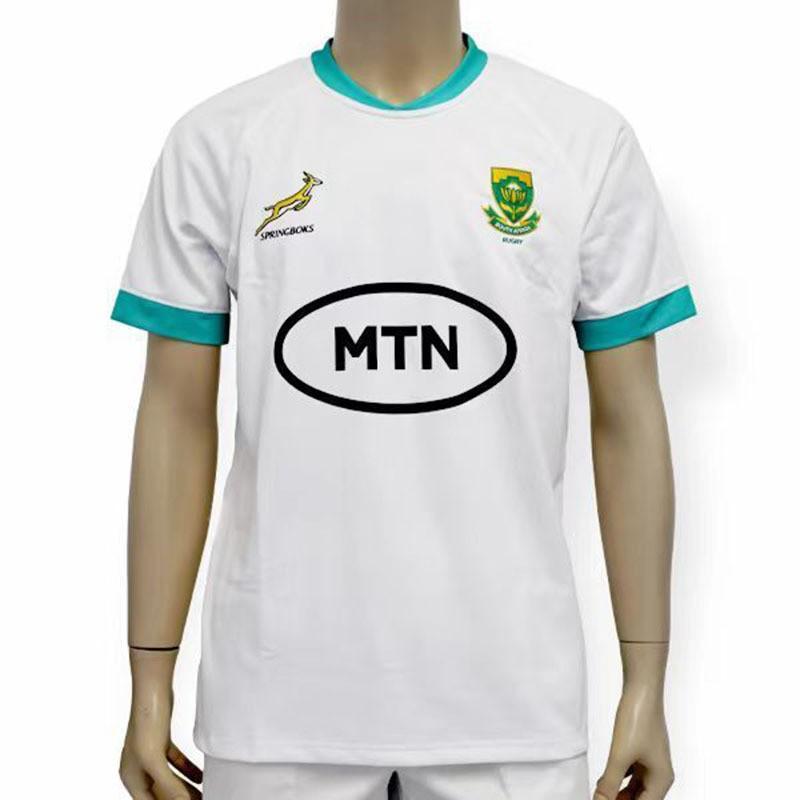 South African Rugby Team Short Sleeve Jersey Boys Kids Sportswear Lightweight Breathable Performance Top