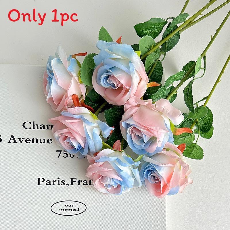 Artificial Silk Rose Flower For Wedding Party Home Decor Wall Display Arrangement