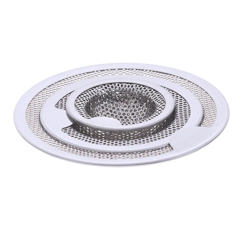 3 Size Stainless Steel Sink Strainer Drain Hole Filter Mesh Drainage For Kitchen