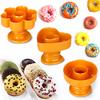 4 Type Plastic Doughnut Cake Maker Mold Home Party Desserts Cutter Fondant Cutting DIY Donut Mould Pastry Dough Process Tools